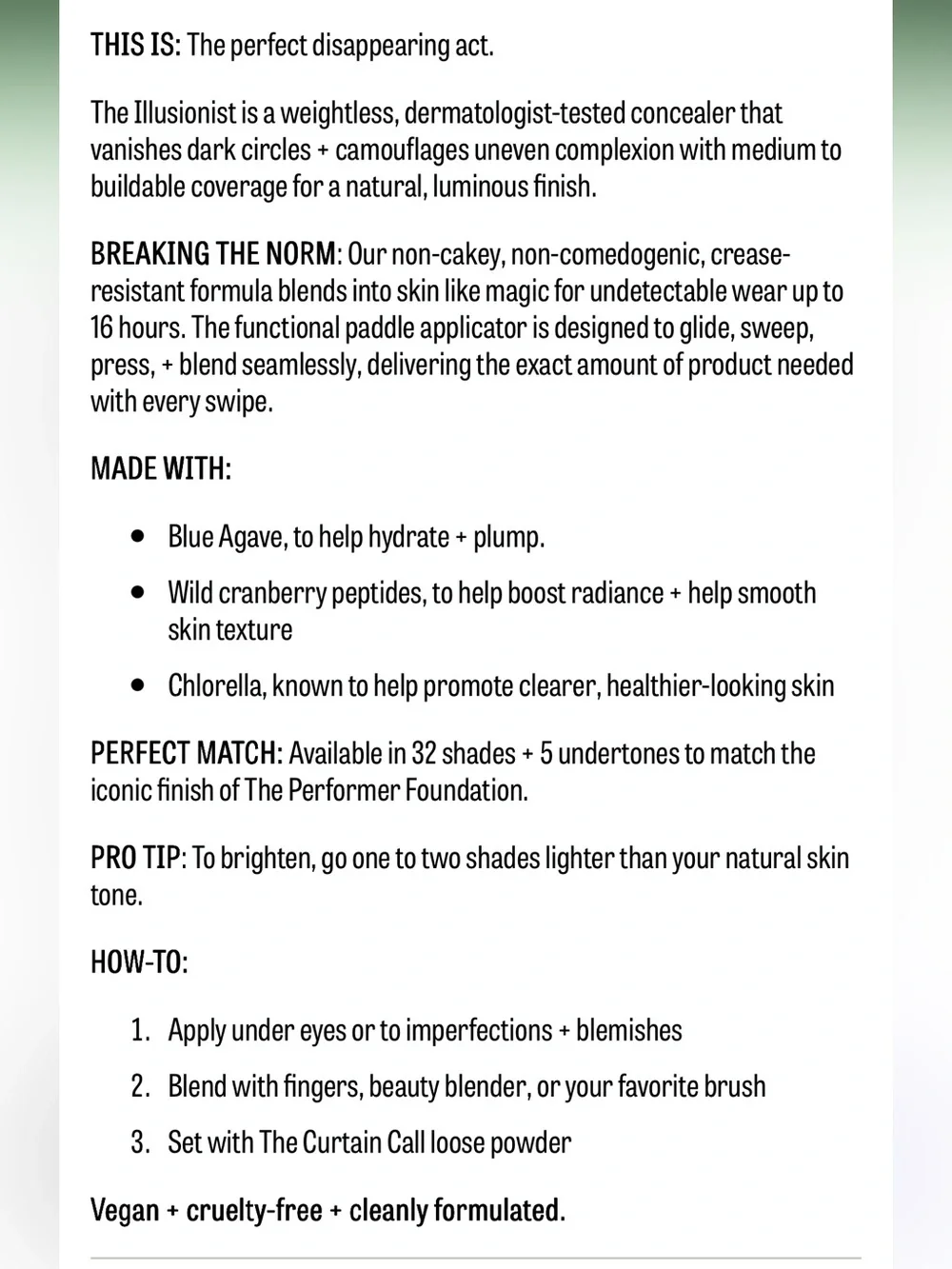 About Face Illusionist concealer lw1
